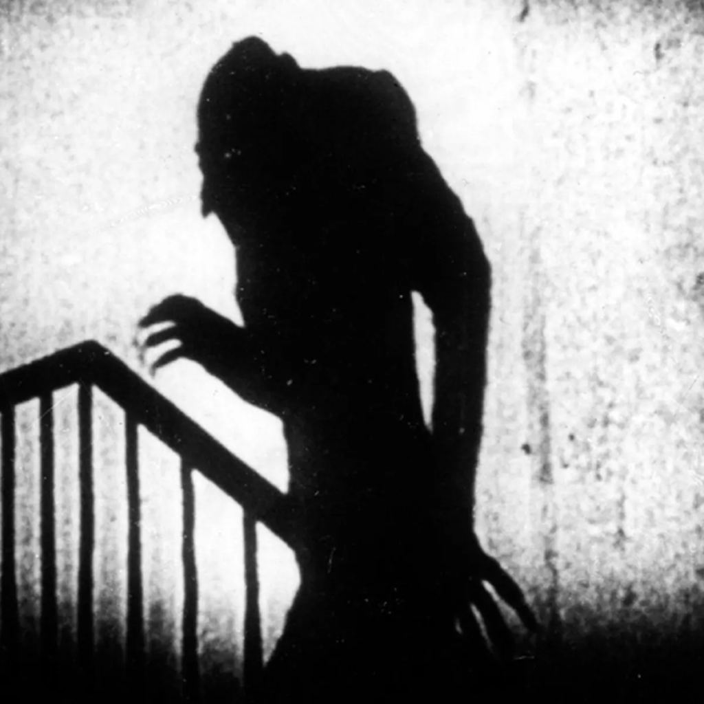 Shadow of a spooky, non-human figure